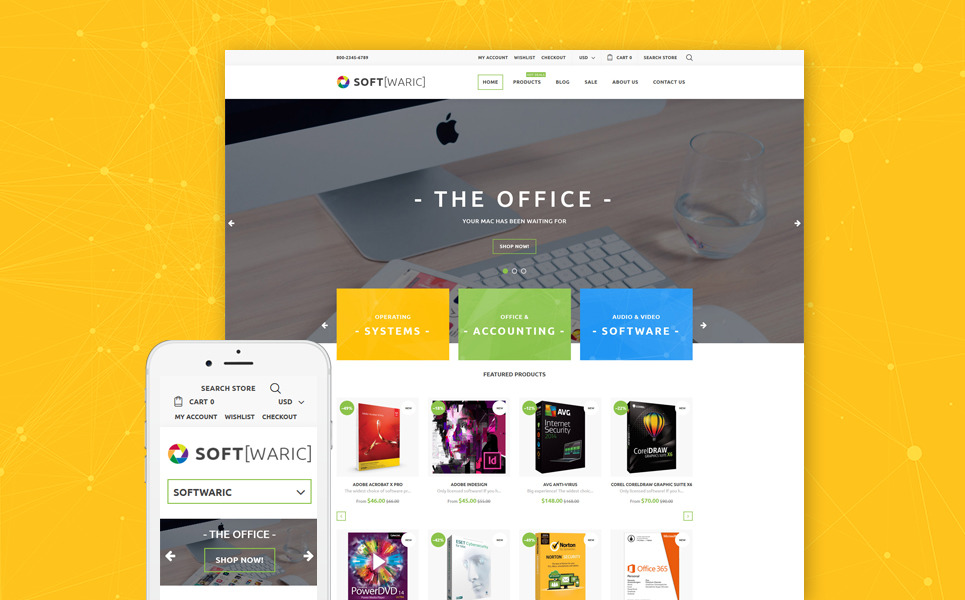 Software Store Responsive